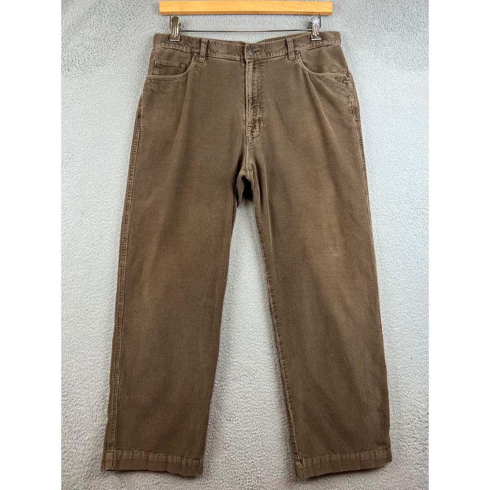 Patagonia Mens Brown Organic Cotton Corduroy Straight Leg Pants Size 34 - Picture 1 of 7